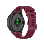 Small Lattice Silicone Sports Strap, For Garmin Vivomove HR Sport, For Garmin Vivoactive 3, For Garmin Vivoactive 3 Music, For Garmin Forerunner 245