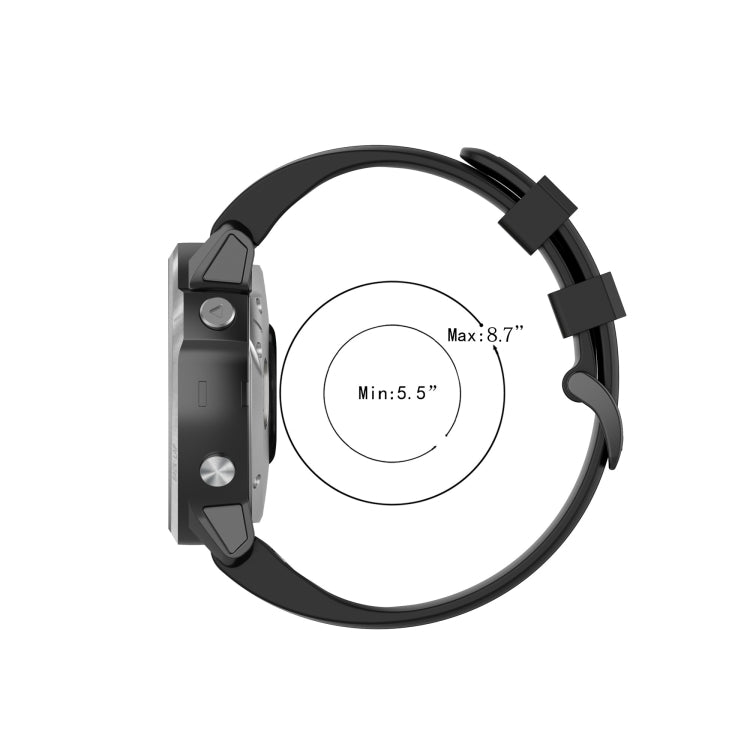 Silicone Sports Pure Color Strap, For Garmin Fenix 5S, For Garmin Fenix 5S Plus