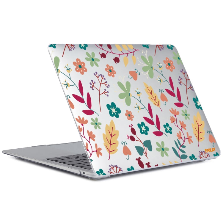 ENKAY 플라워 시리즈 패턴 노트북 보호 크리스탈 케이스, MacBook Air 13.3인치 A1932 / A2179 / A2337용, MacBook Air 13.3인치 A1932 / A2179 / A2337용