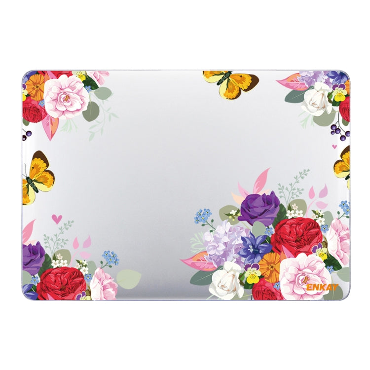 ENKAY 플라워 시리즈 패턴 노트북 보호 크리스탈 케이스, MacBook Air 13.3인치 A1932 / A2179 / A2337용, MacBook Air 13.3인치 A1932 / A2179 / A2337용