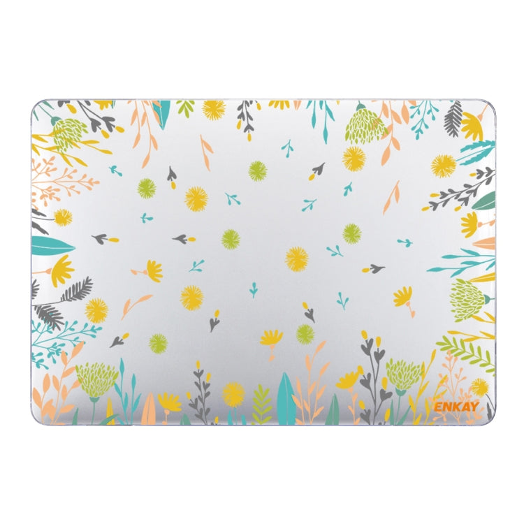 ENKAY 플라워 시리즈 패턴 노트북 보호 크리스탈 케이스, MacBook Air 13.3인치 A1932 / A2179 / A2337용, MacBook Air 13.3인치 A1932 / A2179 / A2337용