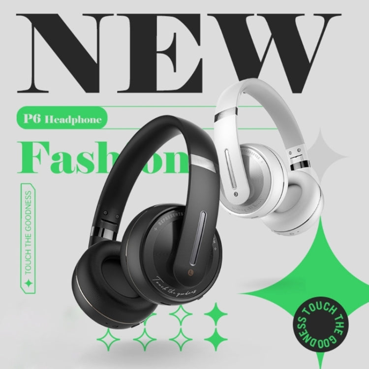 Fingertime P6 블루투스 5.1 무선 스테레오 헤드셋 마이크 포함