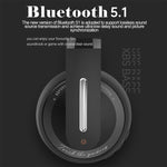 Fingertime P6 블루투스 5.1 무선 스테레오 헤드셋 마이크 포함
