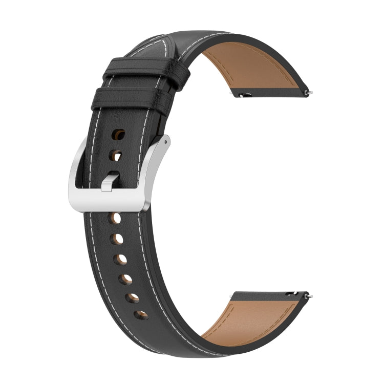 Calf Texture Sewing Thread Watchband, For Xiaomi Watch S1, For Xiaomi Watch Color 2 / Watch Color, For Xiaomi Watch Color Sport