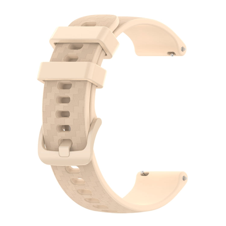 20mm Carbon Fiber Striped Silicone Strap, For Garmin Vivomove Style