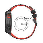 22mm Silicone Mixing Color Watch Strap, For Garmin Forerunner 945, For Garmin Instinct