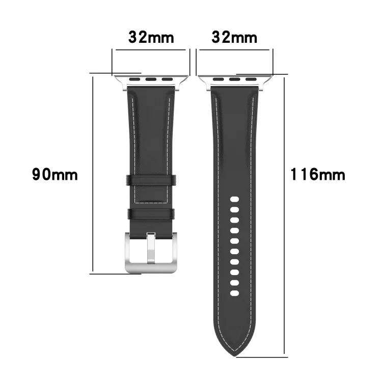 최상급 소가죽 바느질 시계줄, 애플 워치 시리즈용, 7 41mm / 6&SE&5&4 40mm / 3&2&1 38mm 20mm, 7 45mm / 6&SE&5&4 44mm / 3&2&1 42mm 22mm, 7 41mm / 6&SE&5&4 40mm / 3&2&1 38mm 22mm, 7 45mm / 6&SE&5&4 44mm / 3&2&1 42mm 20mm
