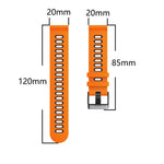 20mm 혼합 색상 실리콘 스트랩, 삼성 갤럭시 워치 3 41mm용, 삼성 갤럭시 워치 액티브 2 40mm용