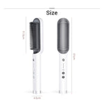 K-SKIN KD380 헤어 스트레이트너 전기 스트레이트 헤어 컬러 빗 브러시 PTC 가열 세라믹 스트레이트 헤어 브러시, UK 플러그, 블랙, UK 플러그, 화이트, EU 플러그, 블랙, EU 플러그, 화이트