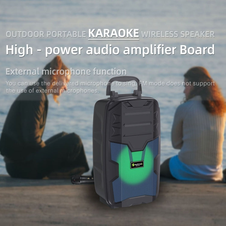 NewRixing NRG401C Outdoor Portable Karaoke Wireless Speaker High-Power Audio Amplifier, With Mic