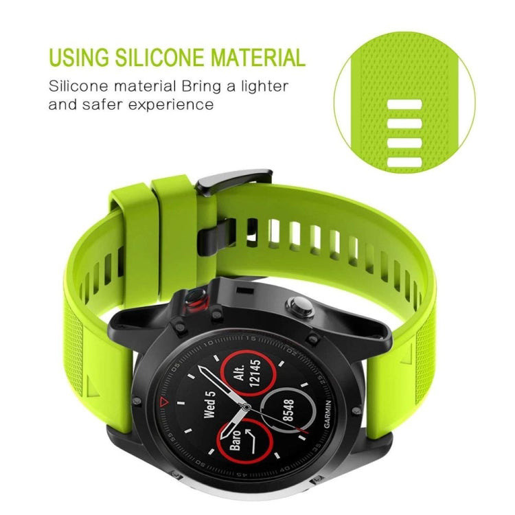 22mm Silicone Watch Strap, For Garmin Instinct 2, For Garmin epix, For Garmin Fenix 7