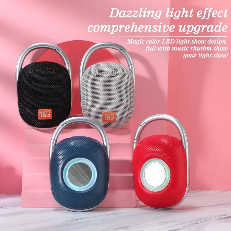 T&G TG321 TWS 휴대용 무선 야외 미니 스피커 LED 라이트 포함, TG321
