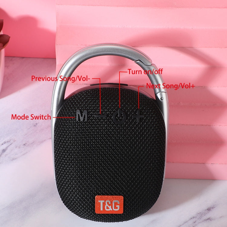 T&G TG321 TWS 휴대용 무선 야외 미니 스피커 LED 라이트 포함, TG321