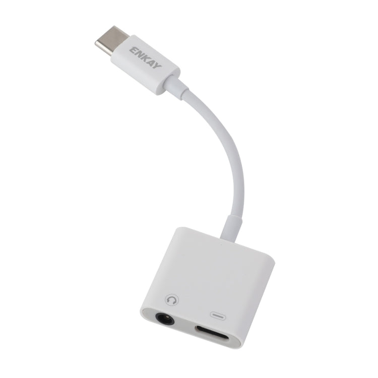 ENKAY ENK-AT106 USB-C / 타입-C to 3.5mm 오디오 + 타입-C 헤드폰 & 충전 어댑터 데이터 케이블