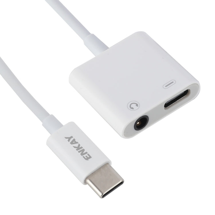 ENKAY ENK-AT106 USB-C / 타입-C to 3.5mm 오디오 + 타입-C 헤드폰 & 충전 어댑터 데이터 케이블