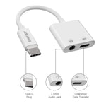 ENKAY ENK-AT106 USB-C / 타입-C to 3.5mm 오디오 + 타입-C 헤드폰 & 충전 어댑터 데이터 케이블
