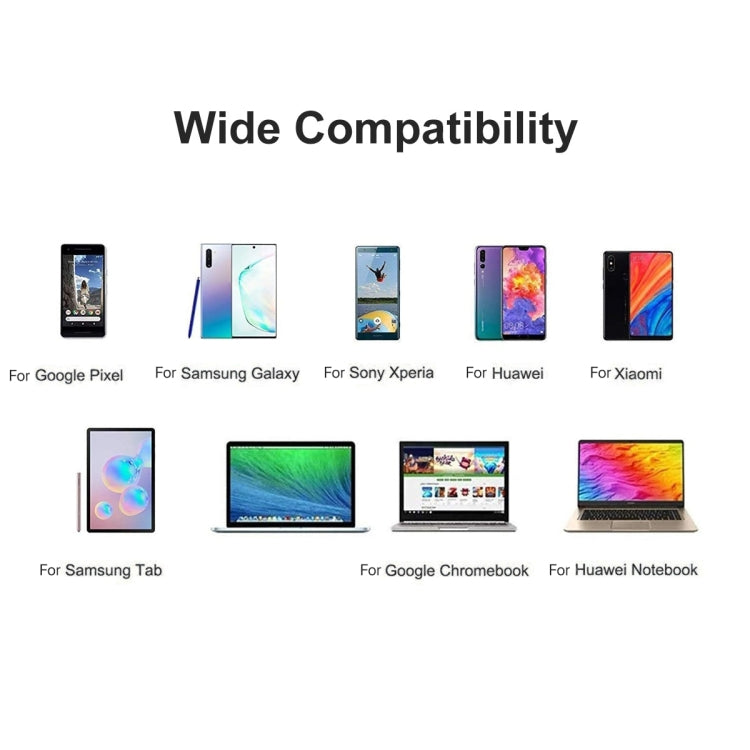 ENKAY ENK-AT106 USB-C / 타입-C to 3.5mm 오디오 + 타입-C 헤드폰 & 충전 어댑터 데이터 케이블