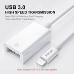 ENKAY ENK-AT108 8핀-USB 3.0 OTG 어댑터 데이터 케이블 iPhone / iPad용