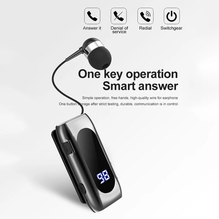K55 줄감개 케이블 BT5.2 스마트 인이어 싱글 스포츠 이어폰