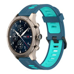 22mm Vertical Pattern Two-Color Silicone Watch Band, For Amazfit 2 Stratos, For  Amazfit Z