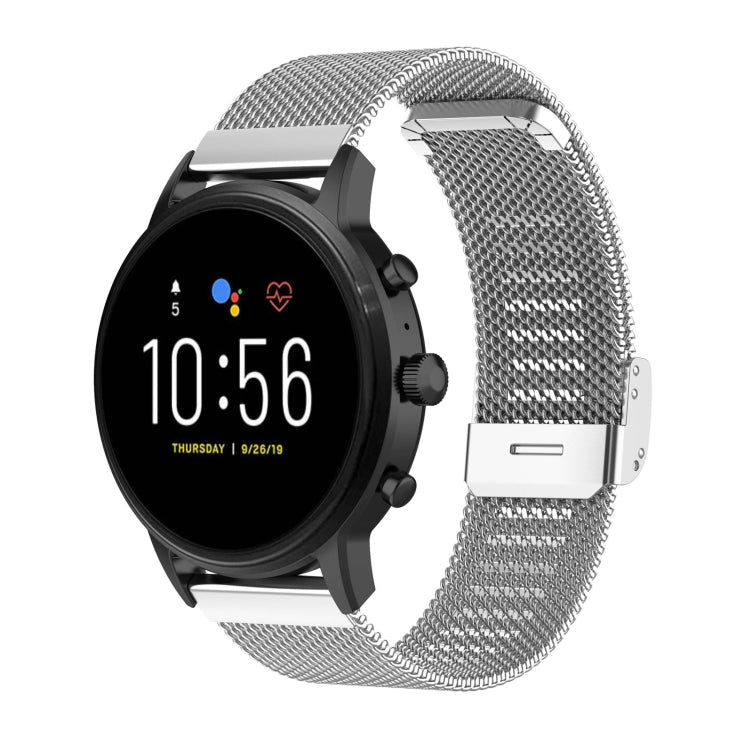 22mm Milan Metal Steel Mesh One Buckle Watch Band, For Huawei GT3 Pro 46mm