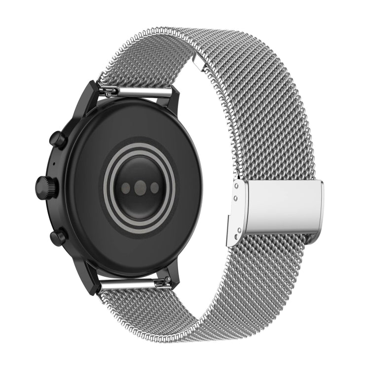 22mm Milan Metal Steel Mesh One Buckle Watch Band, For Huawei GT3 Pro 46mm