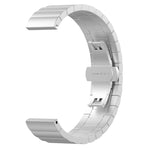 22mm One Bead Butterfly Buckle Metal Steel Watch Band, For Huawei Watch GT 3 Pro 46mm