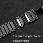 22mm One Bead Butterfly Buckle Metal Steel Watch Band, For Huawei Watch GT 3 Pro 46mm