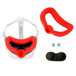 JD-391215 Oculus Quest2 세대 VR 아이 마스크 실리콘 커버 + 렌즈 커버 세트용