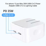 PD 35W 듀얼 USB-C / 타입-C 포트 충전기 iPhone / iPad 시리즈용, US 플러그, US 플러그