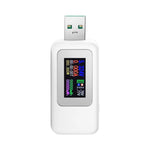 KWS-MX18 10 in 1 USB DC 테스터 전류 4-30V 전압계 타이밍 암미터 디지털 미터