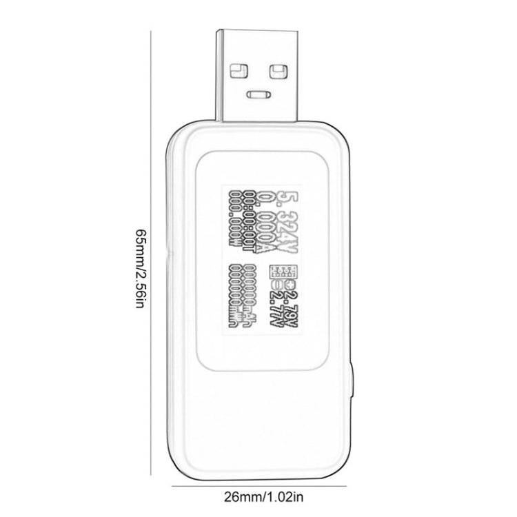 KWS-MX18 10 in 1 USB DC 테스터 전류 4-30V 전압계 타이밍 암미터 디지털 미터
