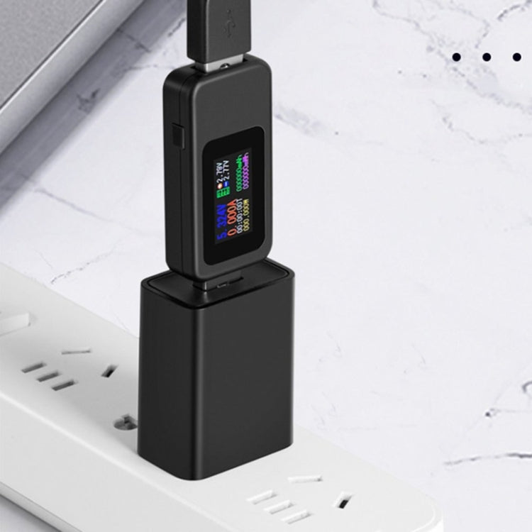 KWS-MX18 10 in 1 USB DC 테스터 전류 4-30V 전압계 타이밍 암미터 디지털 미터
