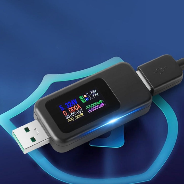 KWS-MX18 10 in 1 USB DC 테스터 전류 4-30V 전압계 타이밍 암미터 디지털 미터