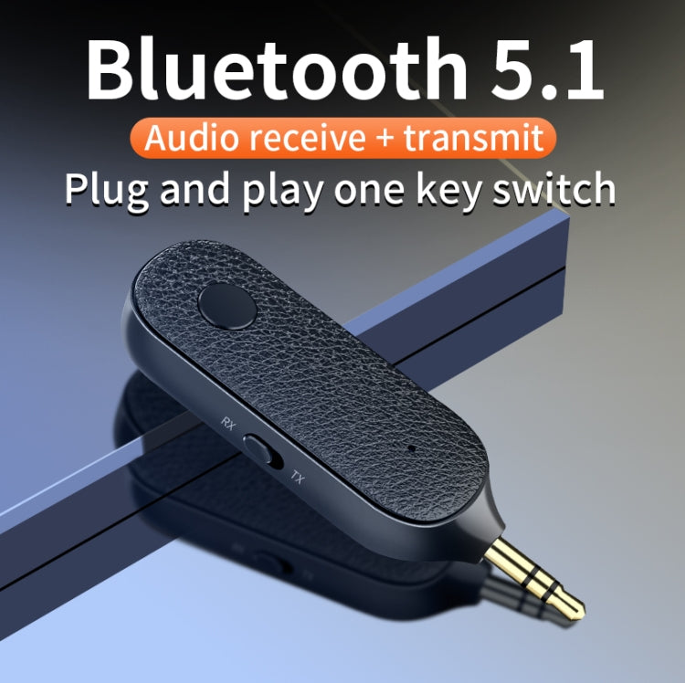 T06 2-in-1 차량용 블루투스 5.1 리시버 3.5mm 오디오 트랜스미터