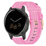 18mm Nylon Woven Watch Band, For Garmin Forerunner 255S, For Garmin Venu 2S, For Garmin Vivomove 3S, For Garmin Vivoactive 4S
