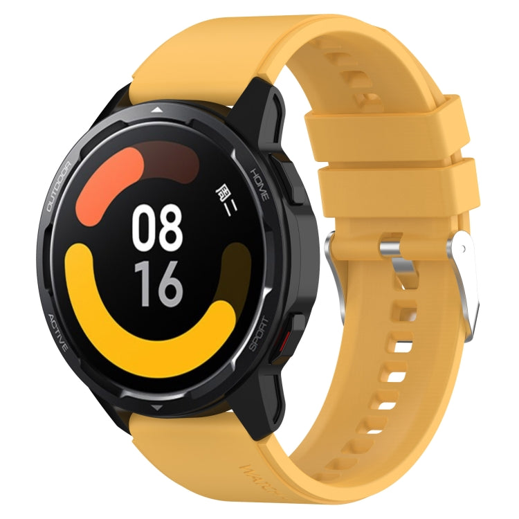 Protruding Head Silicone Strap Silver Buckle, For Samsung Galaxy Watch Active2 40mm/44mm 20mm, For Samsung Galaxy Watch Active 40mm 20mm, For Samsung Galaxy Watch 42mm 20mm, For Samsung Galaxy Gear Sport/S2 Classic 20mm