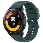 Protruding Head Silicone Strap Silver Buckle, For Samsung Galaxy Watch Active2 40mm/44mm 20mm, For Samsung Galaxy Watch Active 40mm 20mm, For Samsung Galaxy Watch 42mm 20mm, For Samsung Galaxy Gear Sport/S2 Classic 20mm