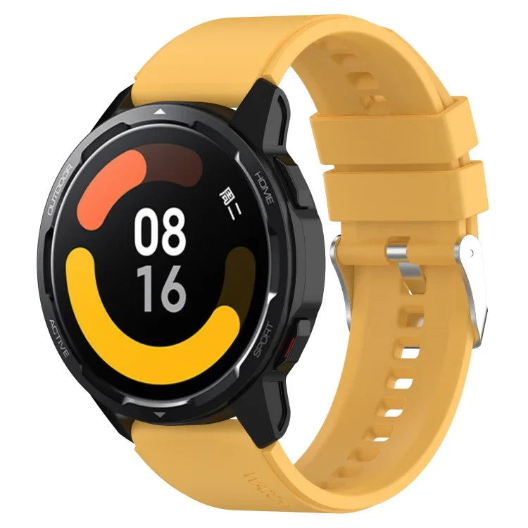 돌출형 헤드 실리콘 스트랩 은색 버클, 삼성 갤럭시 워치 46mm 22mm용