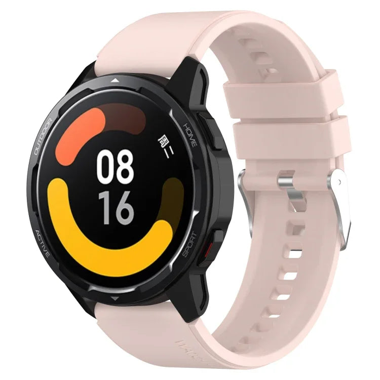 돌출형 헤드 실리콘 스트랩 은색 버클, 삼성 갤럭시 워치 46mm 22mm용