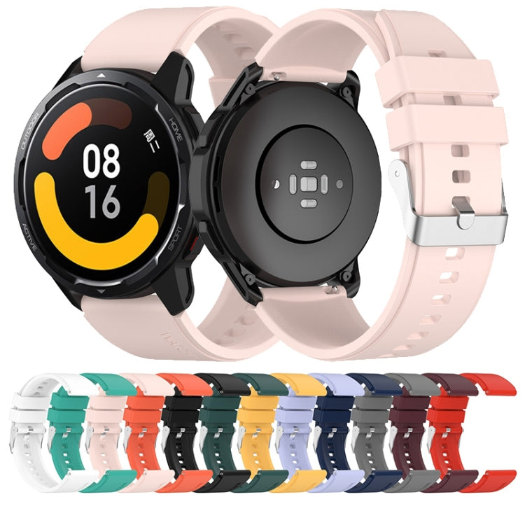 Protruding Head Silicone Strap Silver Buckle, For Huami Amazfit GTS 3 20mm, For Huami Amazfit GTS 2e 20mm, For Huami Amazfit GTS 2mini 20mm, For Huami Amazfit GTS 2 20mm