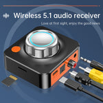 C39HD 블루투스 5.1 오디오 리시버 AUX 동축 광 출력 TF 재생 지원, 블루투스 5.1 오디오 리시버