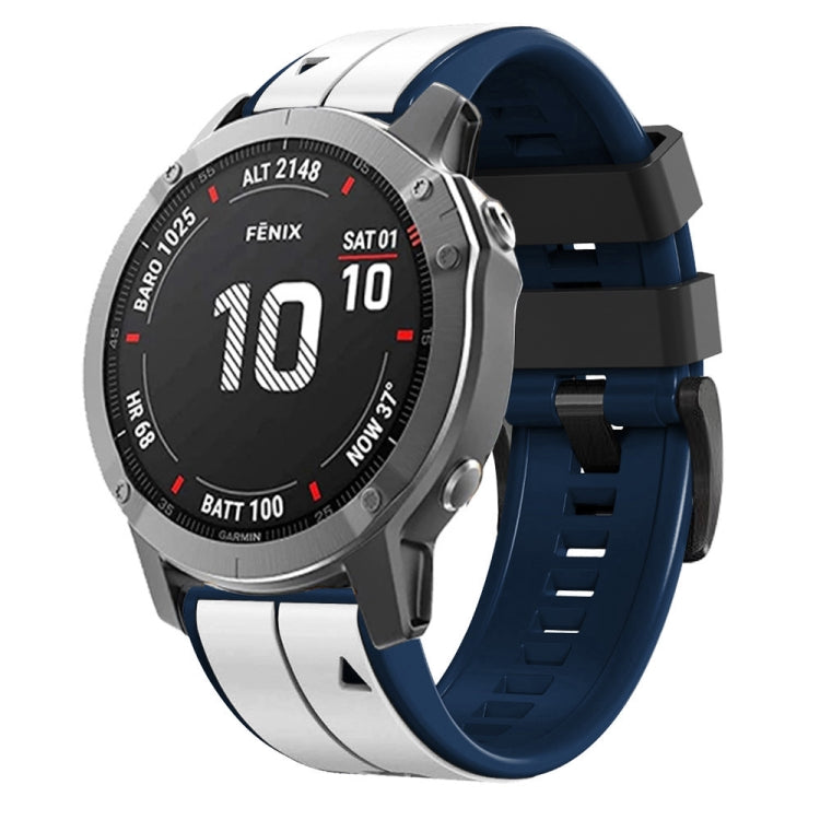22mm Silicone Sports Two-Color Watch Band, For Garmin Fenix 7, For Garmin Descent G1, For Garmin EPIX Gen2, For Garmin Instinct 2, For Garmin Instinct