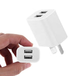 미니 듀얼 포트 USB 충전기 + USB to 8핀 데이터 케이블, AU 플러그, AU 플러그 + 8핀 케이블