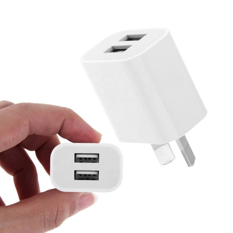 미니 듀얼 포트 USB 충전기 + USB to 8핀 데이터 케이블, AU 플러그, AU 플러그 + 8핀 케이블