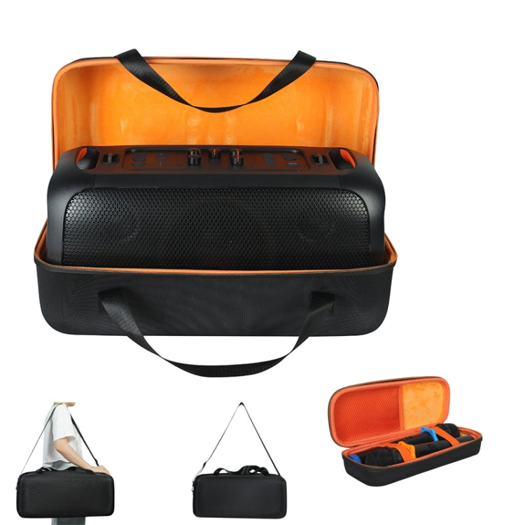 JBL Partybox On-The-Go 충격 방지 하드 EVA 수납 가방 휴대용 박스 마이크 가방 포함, JBL Partybox On-The-Go 마이크 가방 포함용