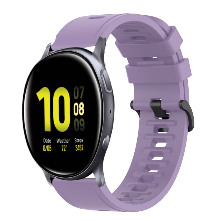 20mm Solid Color Soft Silicone Watch Band, For Samsung Galaxy Watch Active 2 44mm, For Samsung Galaxy Watch 42mm