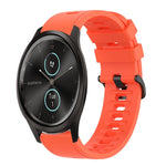 20mm Solid Color Soft Silicone Watch Band, For Garmin Garminmove Style, For Garmin Forerunner 645 Music