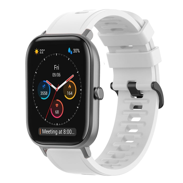 20mm Solid Color Soft Silicone Watch Band, For Amazfit GTS, For Amazfit GTR 42mm, For Amazfit Pop Pro, For Amazfit Pop