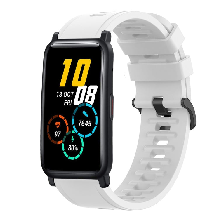 20mm Solid Color Soft Silicone Watch Band, For Honor Watch ES, For Honor MagicWatch2 42mm